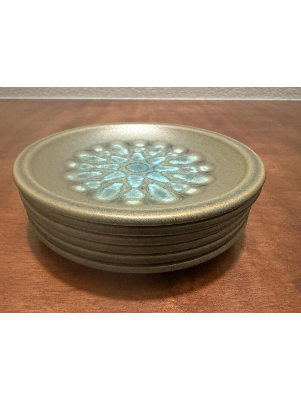 Set of 6 VTG Wedgwood MCM  Aquarius Bread Plates 6.25” EXCELLENT